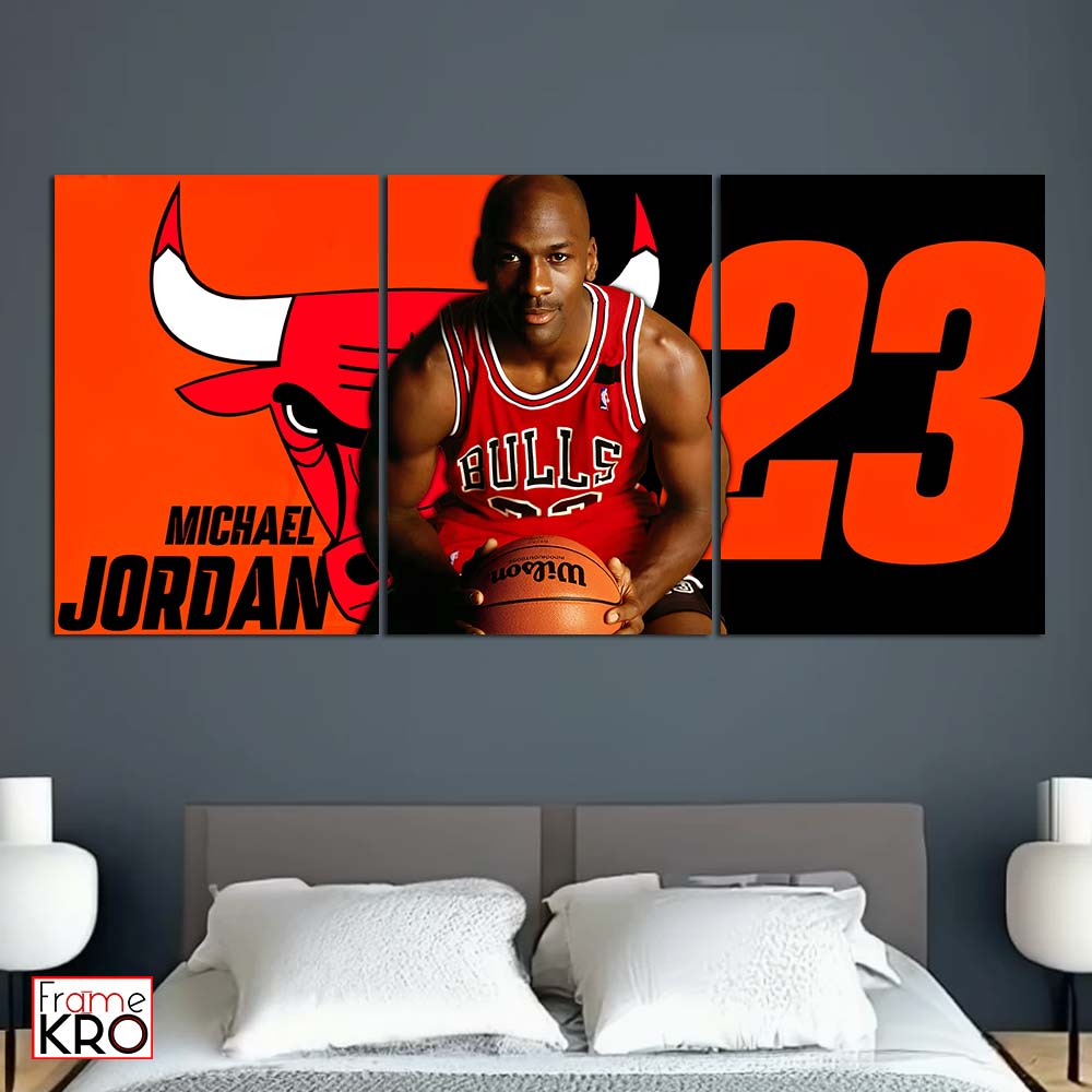 MJ Legendary Bulls Split Poster